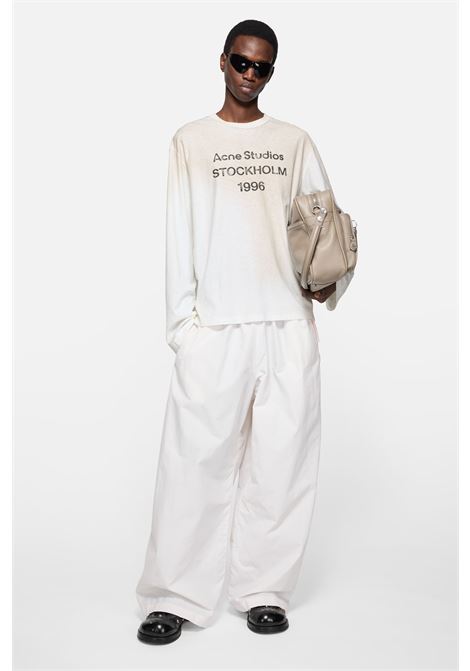 t-shirt relaxed fit unisex bianco dusty ACNE STUDIOS | CL0197DC6